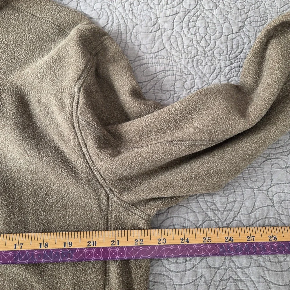 NWOT‎ Solaris Men's Large Fleece Jacket Full Zip Beige Brown Outdoor Performance